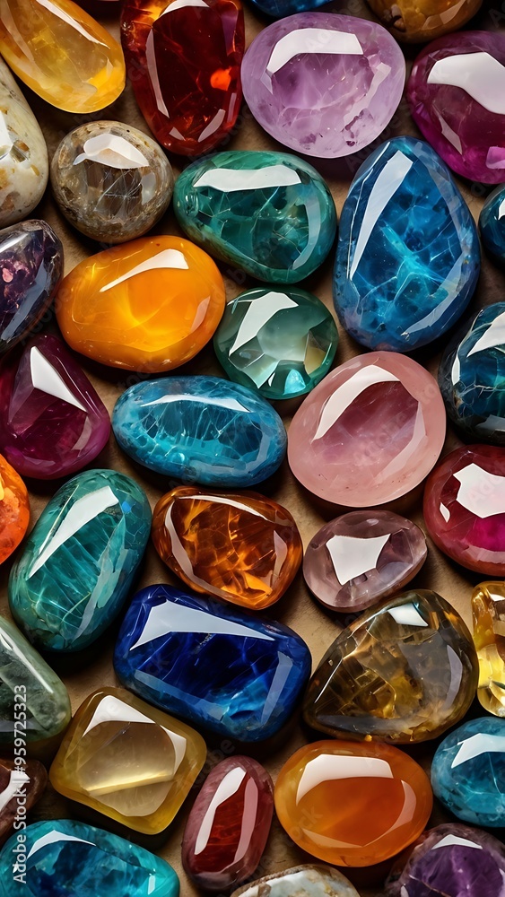Shiny little colorful reflective luxury stones abstract background illustration wallpaper, blue, red, orange, purple and pink beautiful stones Shiny little colorful reflective luxury stones abstract background illustration wallpaper, blue, red, orange, purple and pink beautiful stones