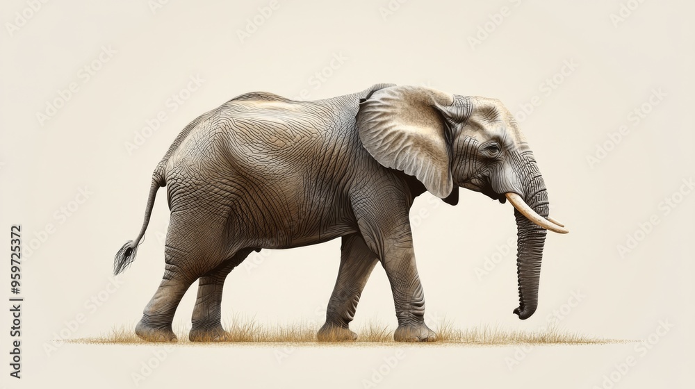 Fototapeta premium Elephant in Natural Habitat