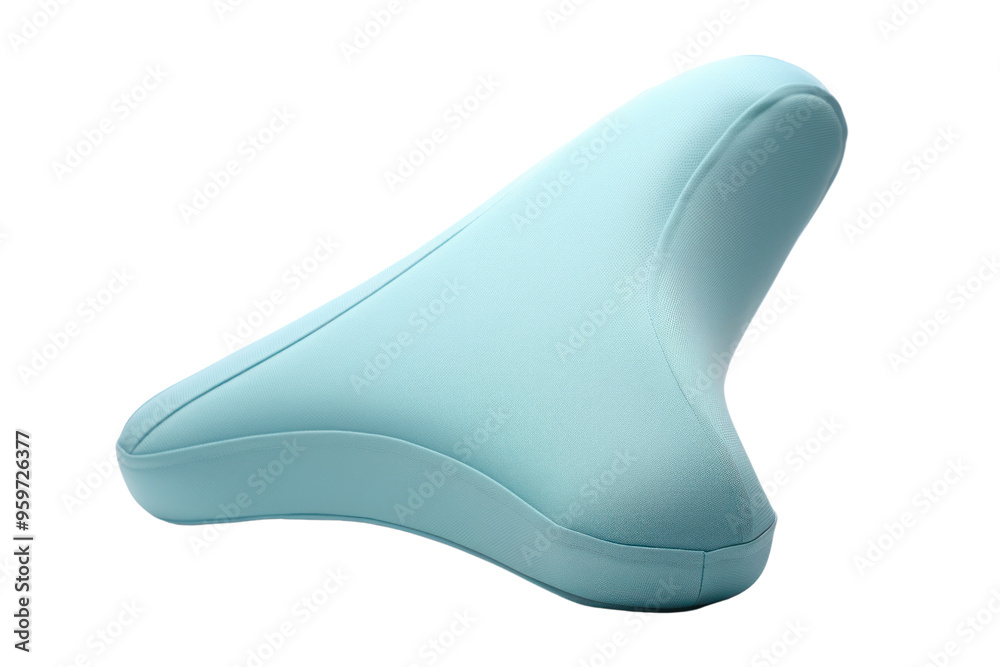 A unique wedge pillow for specialized support, such as pregnancy or post-surgery, isolated on white background A unique wedge pillow for specialized support, such as pregnancy or post-surgery, isolated on white background