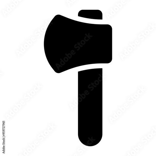 axe, ax, hatchet, adze, tools, carpentry solid or glyph icon