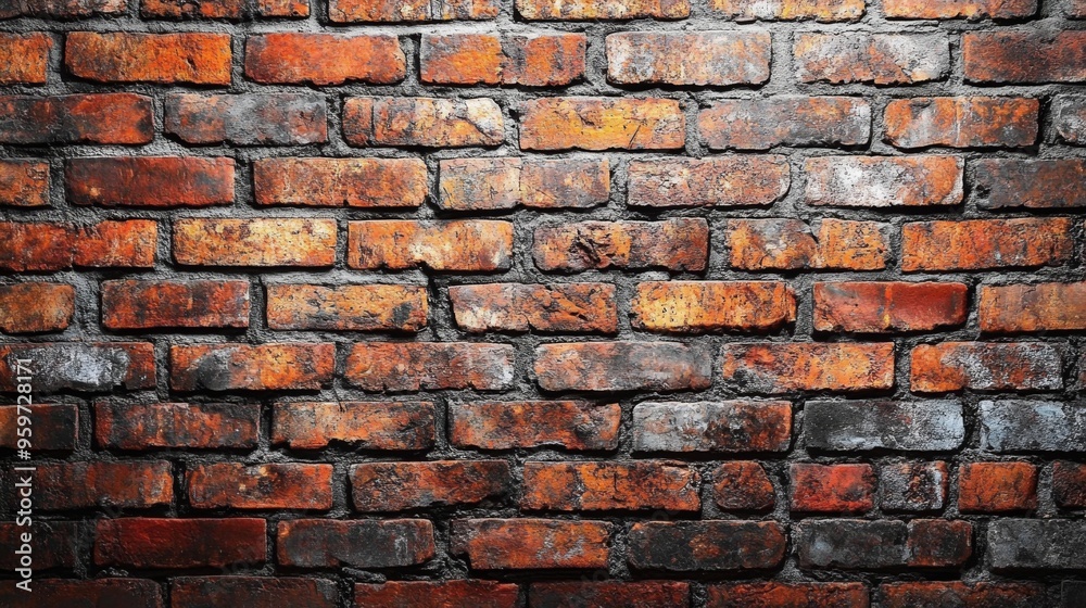 Obraz premium Red Brick Wall Texture