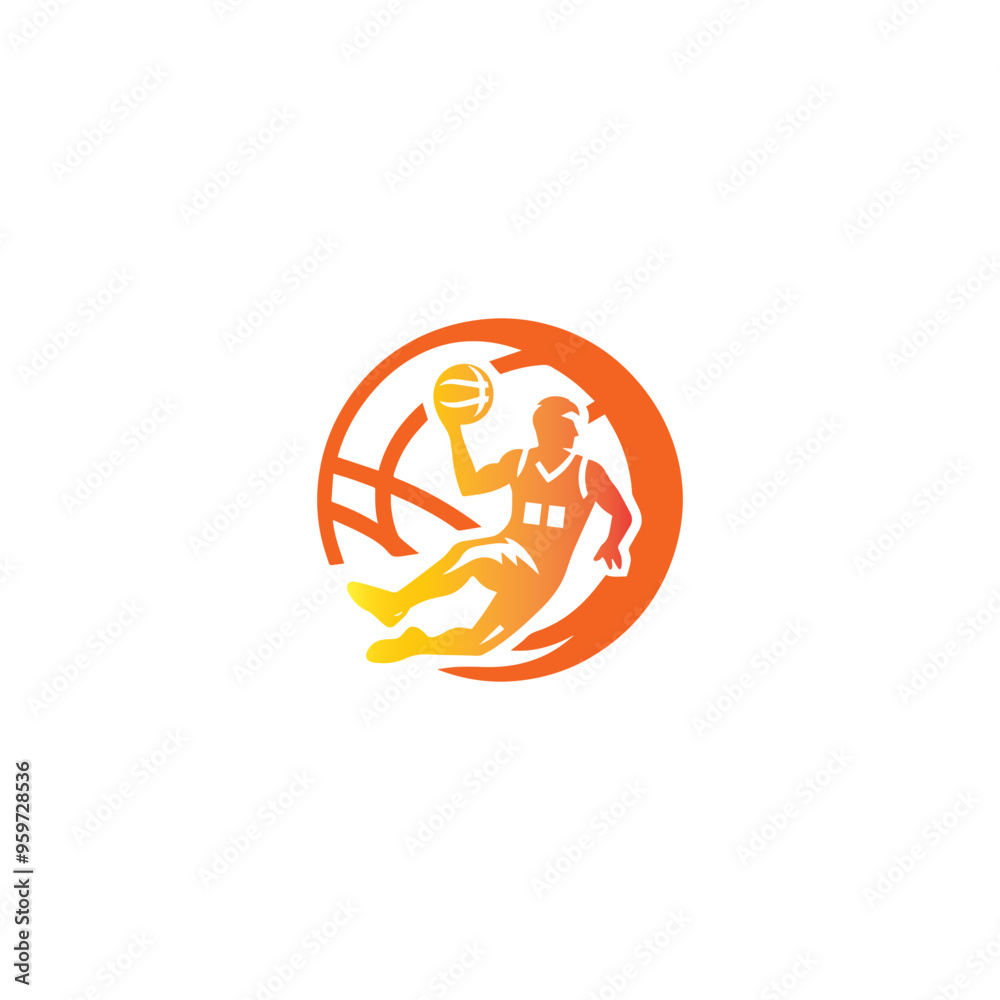 illustration vector graphic of sports logo illustration vector graphic of sports logo