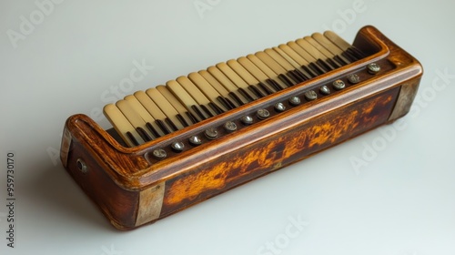 Vintage Wooden Harmonica