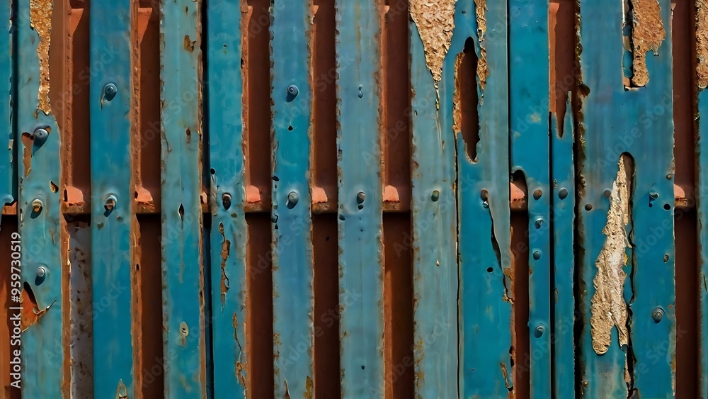 Rusty old metal iron made surface, blue paint on textured rust abstract background Rusty old metal iron made surface, blue paint on textured rust abstract background
