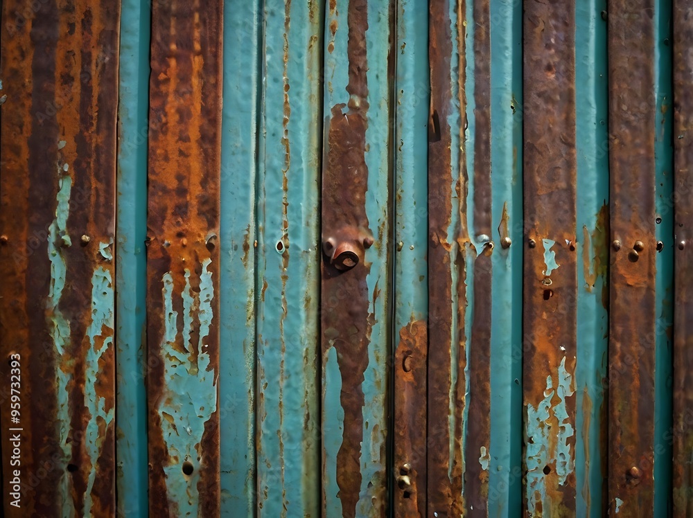 Rusty old metal iron made surface, blue paint on textured rust abstract background Rusty old metal iron made surface, blue paint on textured rust abstract background