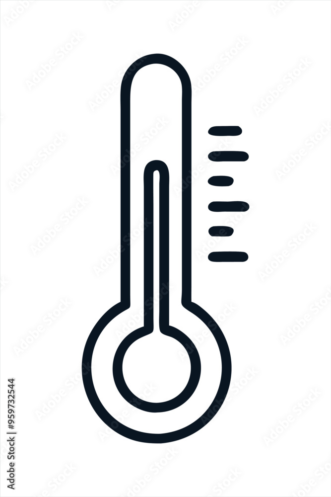 thermometer icon illustration thermometer icon illustration
