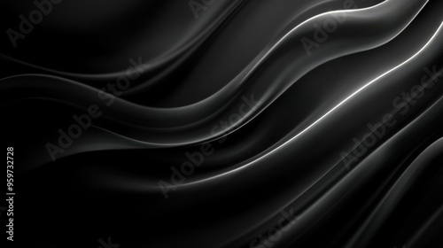 Dark Abstract Wavy Texture