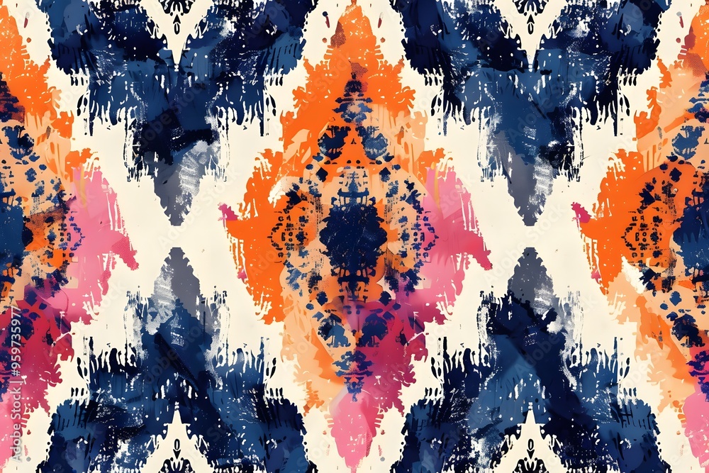 Vibrant Abstract Pattern with Bold Colors and Dynamic Shapes Vibrant Abstract Pattern with Bold Colors and Dynamic Shapes