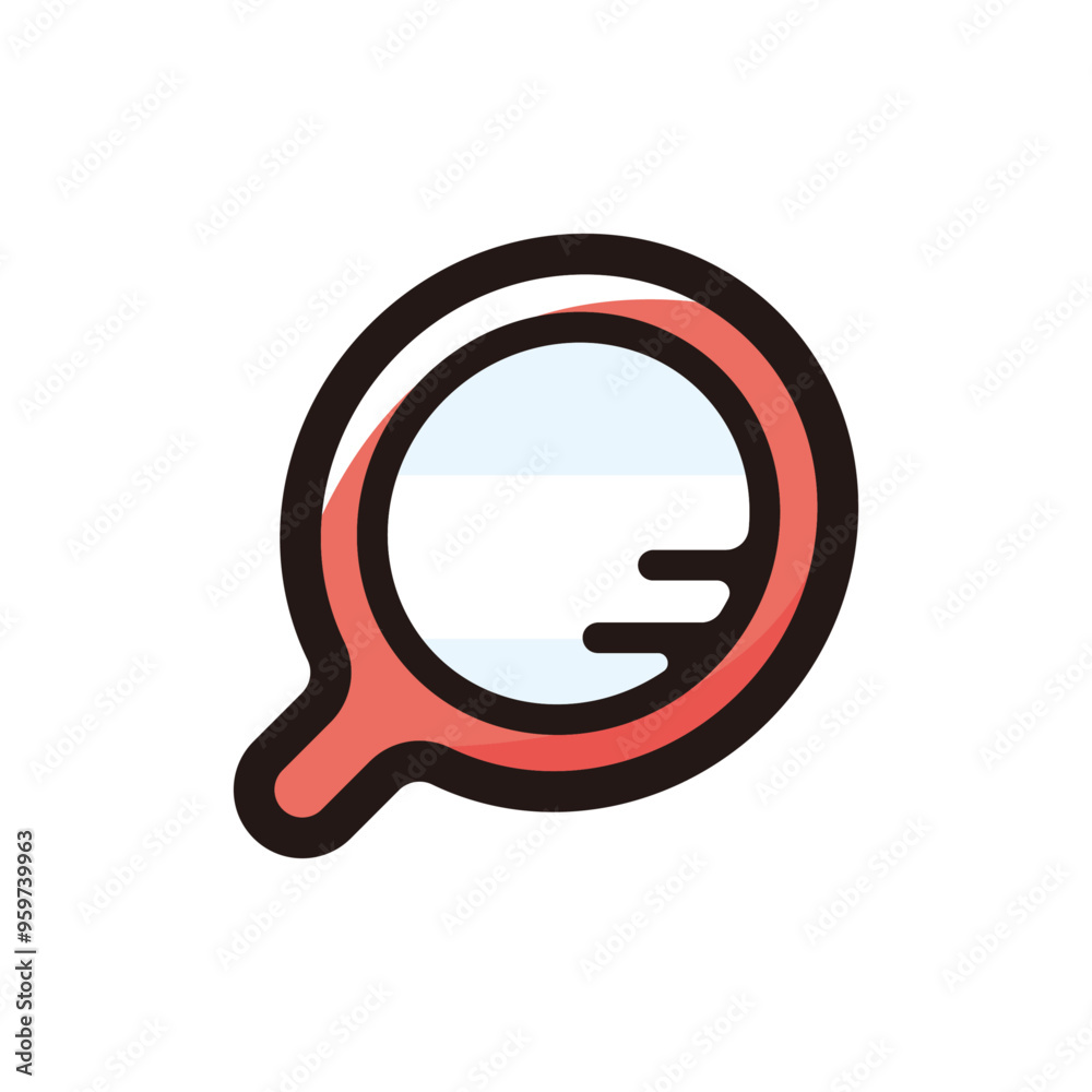Compact mirror outline icon for graphic design, apps and websites Compact mirror outline icon for graphic design, apps and websites