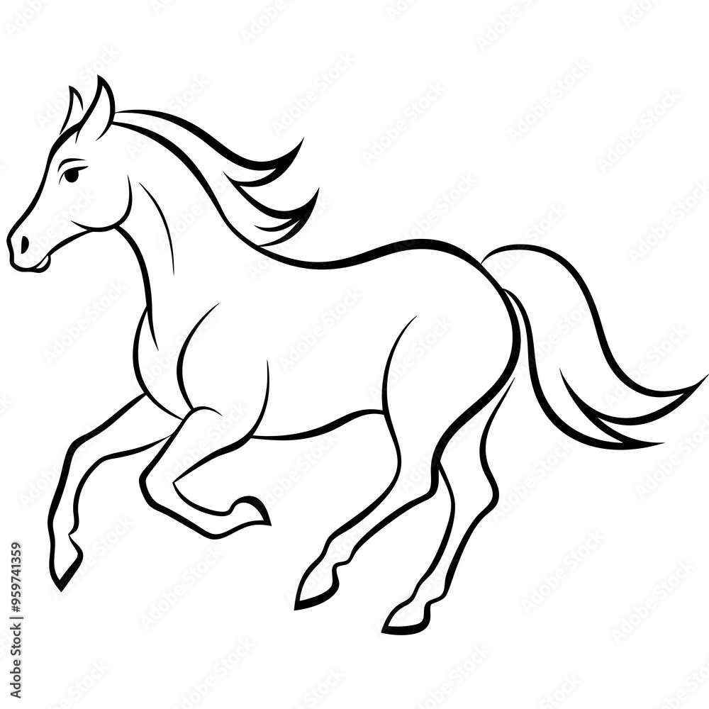 Obraz premium horse illustration