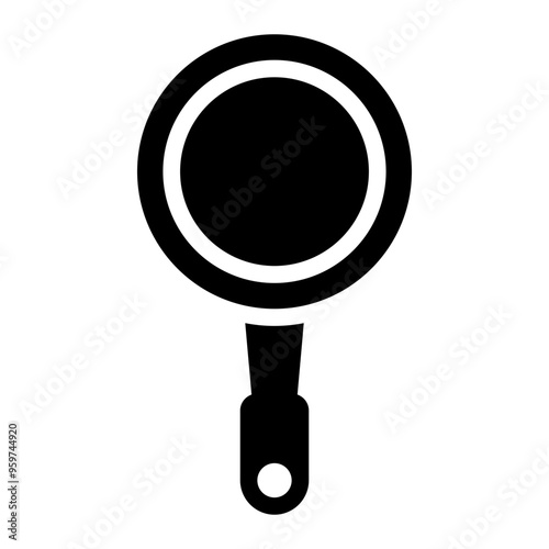 frying pan, pan, fry, kitchen, utensils, cooking solid or glyph icon
