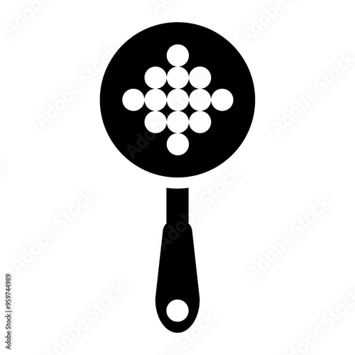 mesh skimmer, liquid filter, kitchen, utensils, cooking solid or glyph icon
