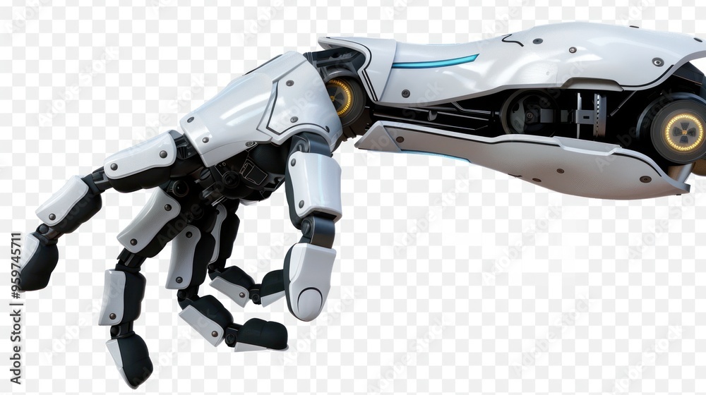 Robot hand isolate on transparency background PNG Robot hand isolate on transparency background PNG
