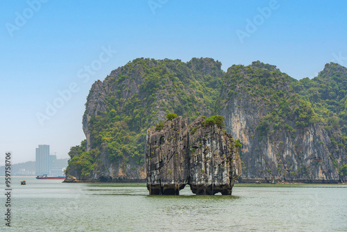Dinh Huong Islet in Ha Long Bay, Quang Ninh, Vietnam photo