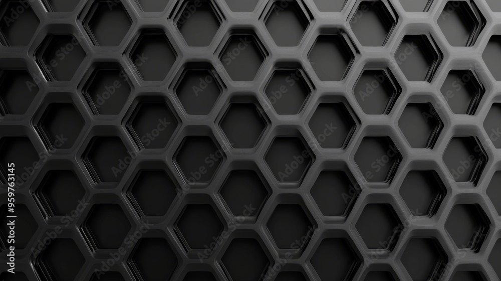 Abstract black honeycomb pattern background. Abstract black honeycomb pattern background.