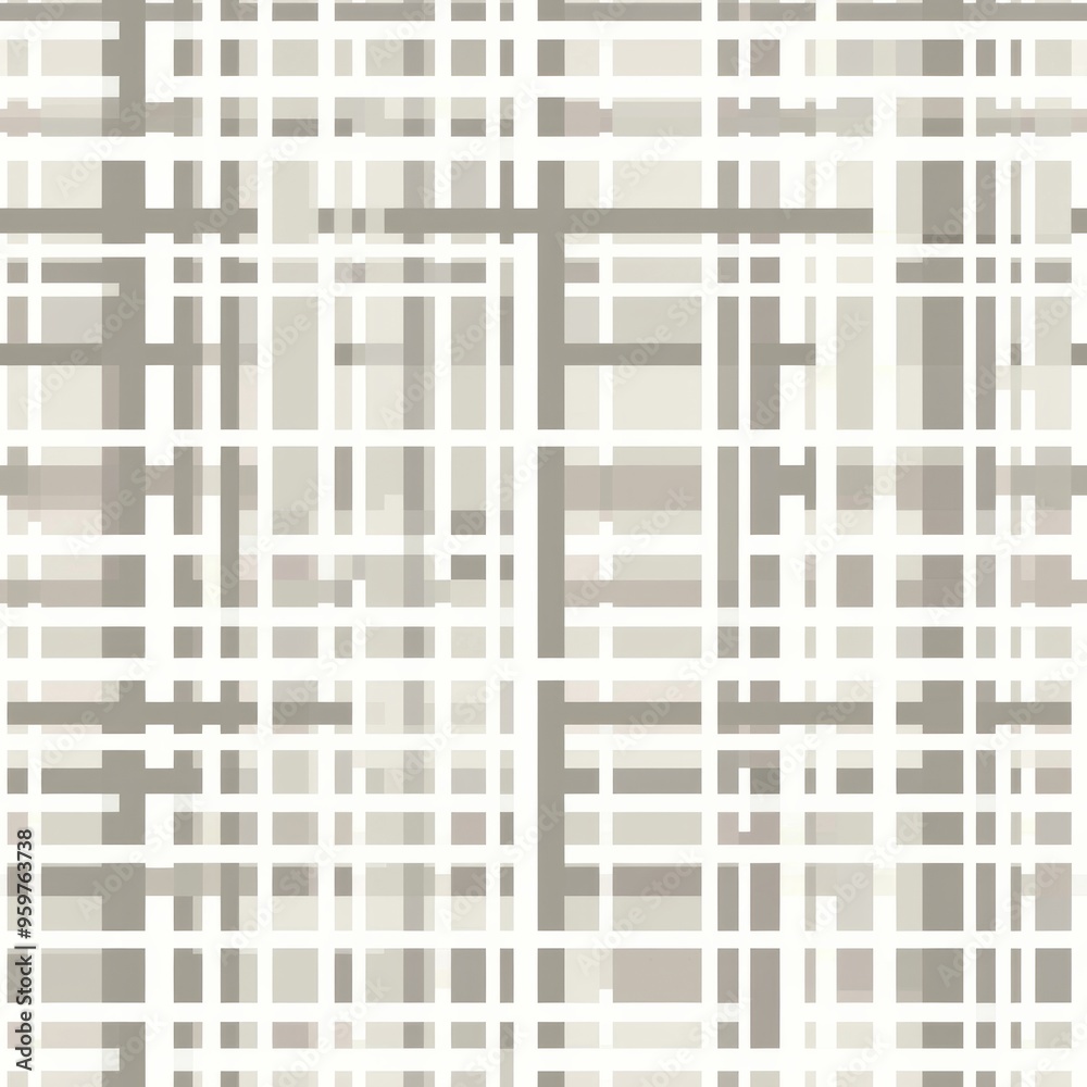 seamless pattern of horizontal and vertical line intersections with light tones