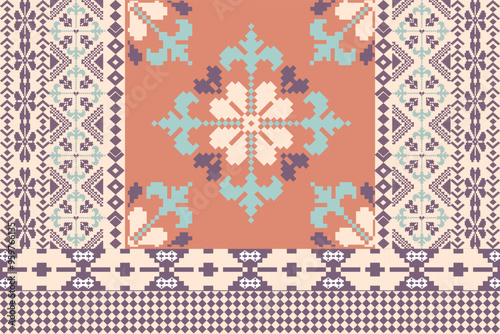 Detail  vector illustration for textile print pattern with flowers