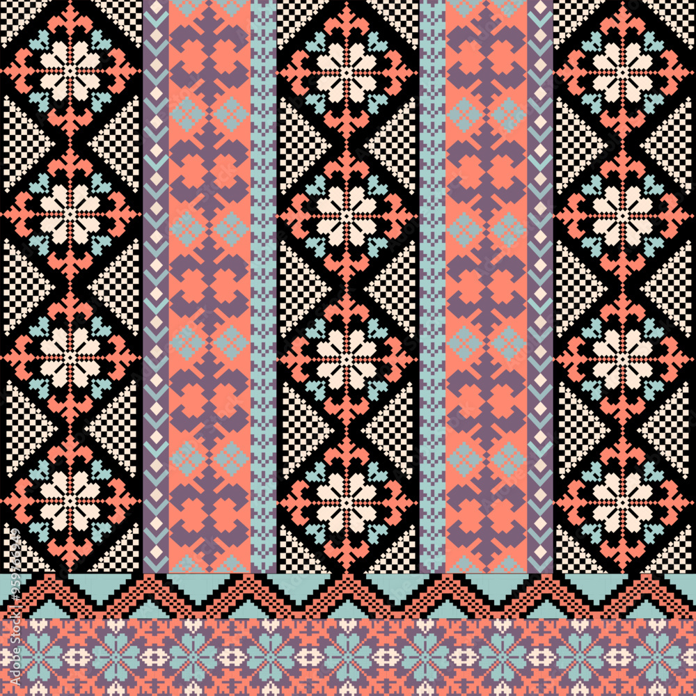 pattern with embroidery pattern with embroidery