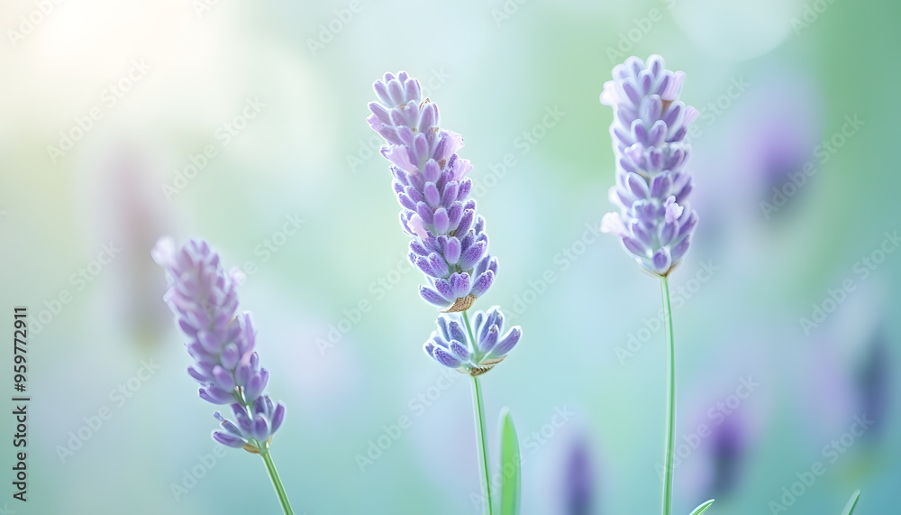 Fototapeta premium A single pastel color, such as mint green or lavender, providing a soothing and simple backdrop