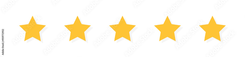 Star rating set icons. Flat style. Vector icons. Star rating set icons. Flat style. Vector icons.