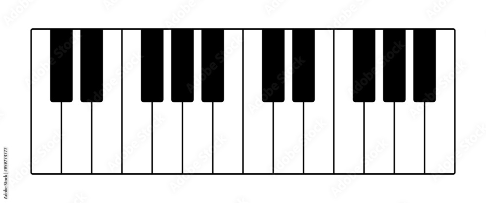 Piano icon. Linear style. Vector icons. Piano icon. Linear style. Vector icons.