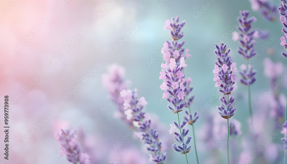 Obraz premium A single pastel color, such as mint green or lavender, providing a soothing and simple backdrop