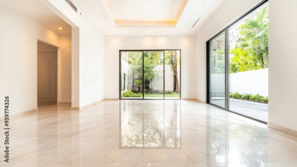 Spacious interior with modern design, natural light, and polished floors, ideal for residential or commercial photography. Spacious interior with modern design, natural light, and polished floors, ideal for residential or commercial photography.