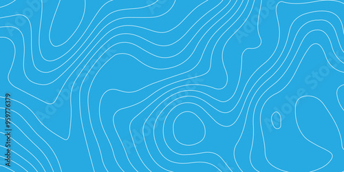 Abstract design with seamless pattern with lines topographic map. geographic mountain relief. the blue on white contours topography stylized height of the lines. geographic contour map paper texture. 