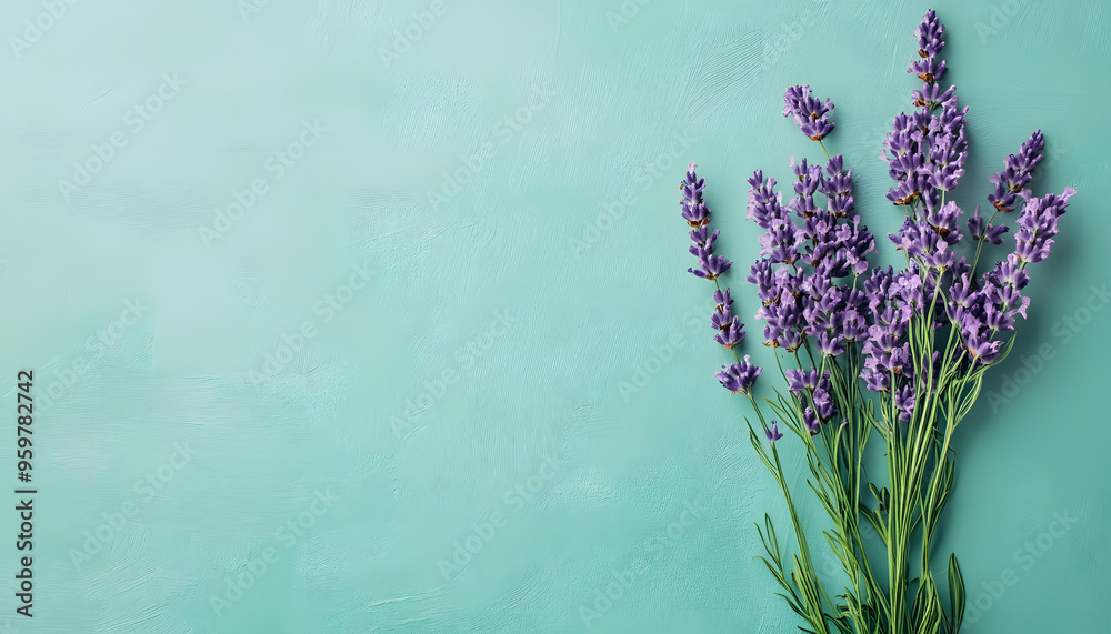 Fototapeta premium A single pastel color, such as mint green or lavender, providing a soothing and simple backdrop
