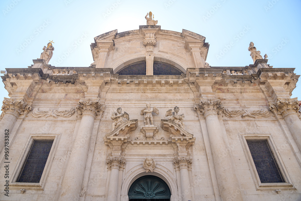 Roman Catholic Cathedral of the Assumption of the Virgin Mary in Old town Dubrovnik, Croatia Roman Catholic Cathedral of the Assumption of the Virgin Mary in Old town Dubrovnik, Croatia