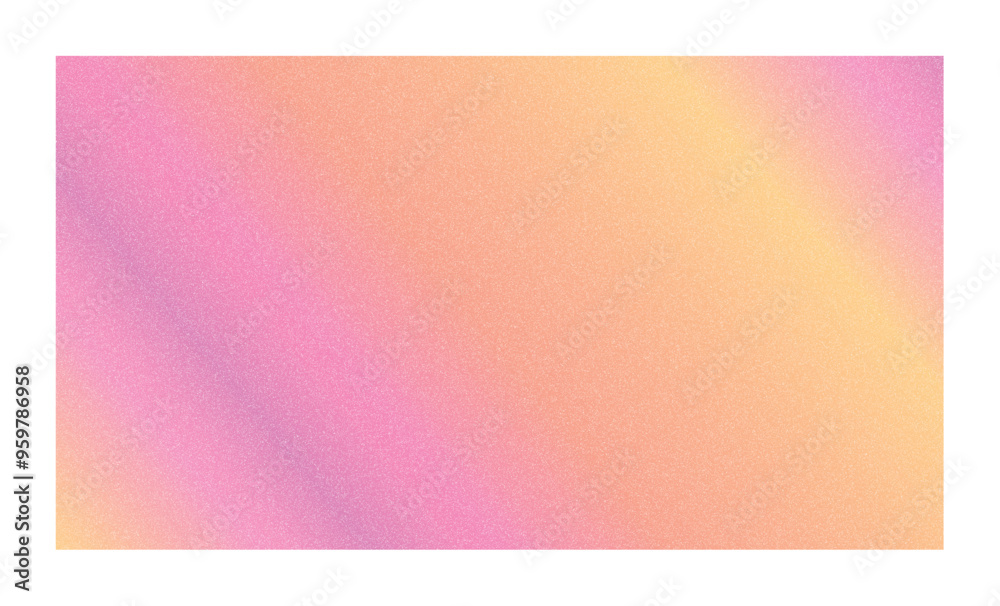 Fototapeta premium Noise grain background with pink and yellow gradient, creating a soft and textured visual effect