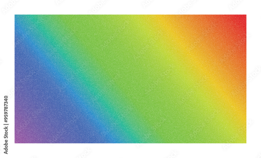 Rainbow gradient background with white noise texture effect for spectrum colorful and vibrant design
