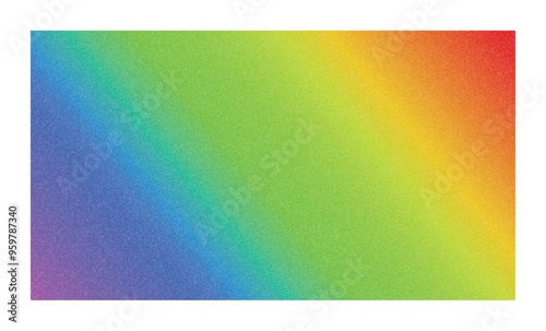Rainbow gradient background with white noise texture effect for spectrum colorful and vibrant design