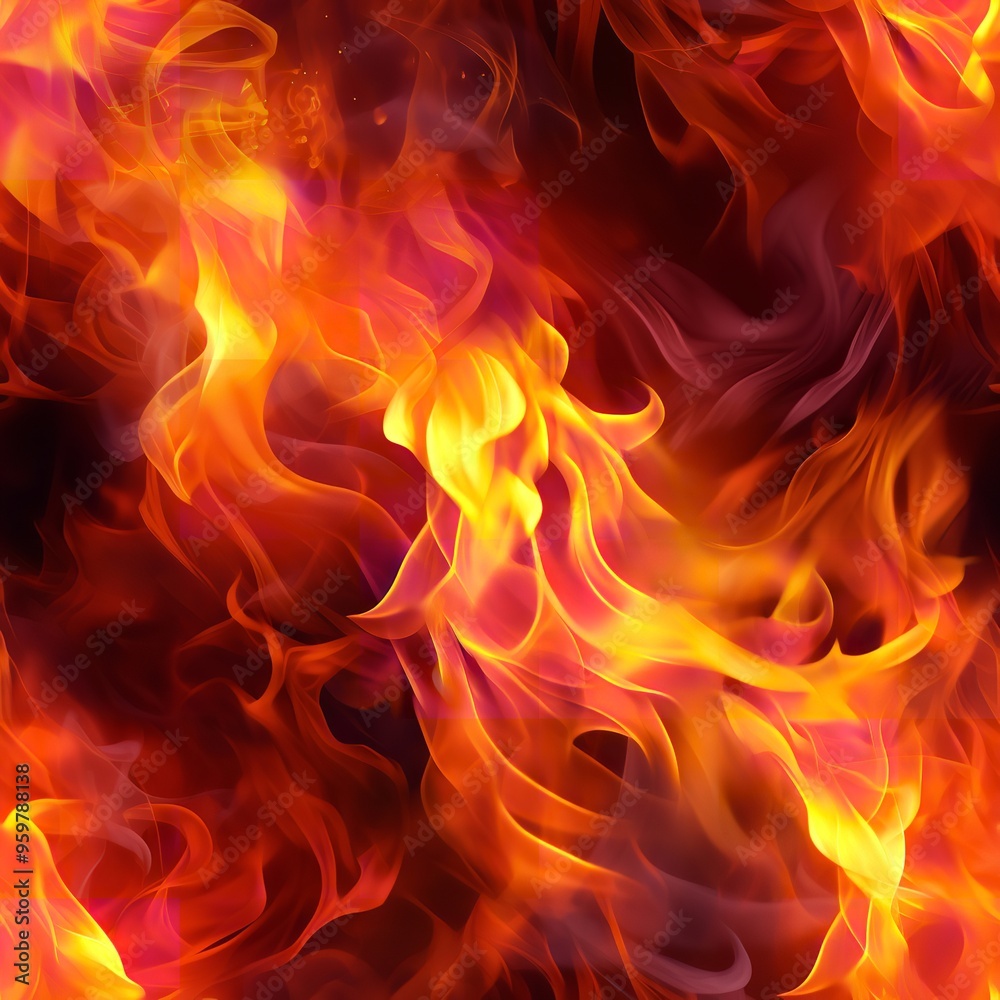 Close-Up Image of Flames Burning Against a Black Background Close-Up Image of Flames Burning Against a Black Background