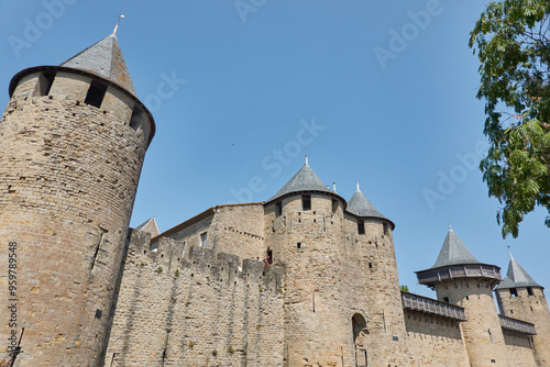 Carcassonne, a hilltop city in the Languedoc area of ​​southern France, is famous for its medieval citadel, La Cité, with several observation towers and double-walled fortifications.