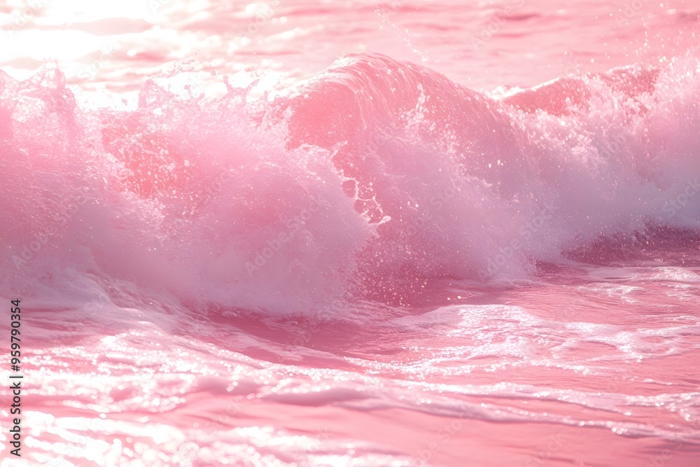 Fototapeta premium pink ocean background