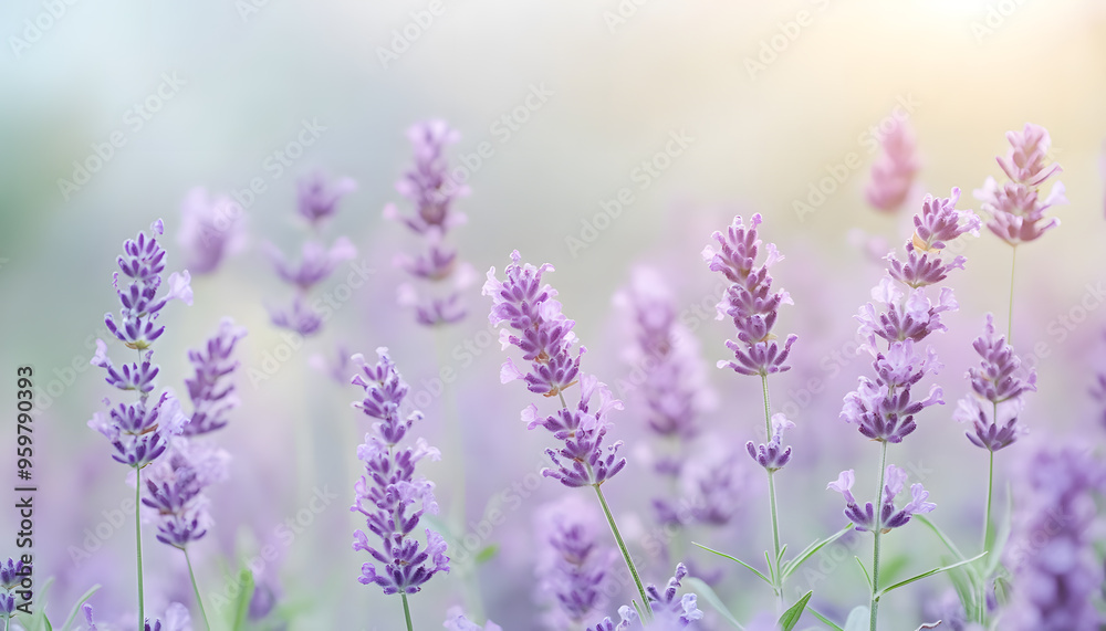 Obraz premium A single pastel color, such as mint green or lavender, providing a soothing and simple backdrop