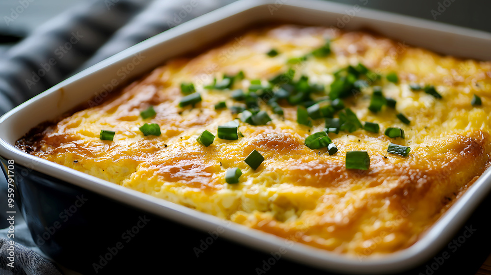 egg casserole, with a golden crust and a soft, flavorful center egg casserole, with a golden crust and a soft, flavorful center