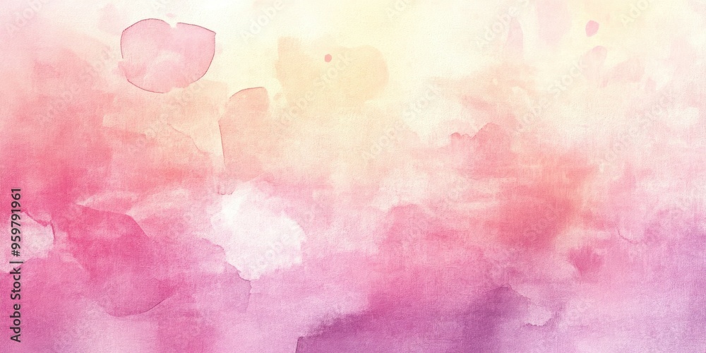 Obraz premium A Serene Watercolor Background Blending Soft Hues for Modern Aesthetic Design