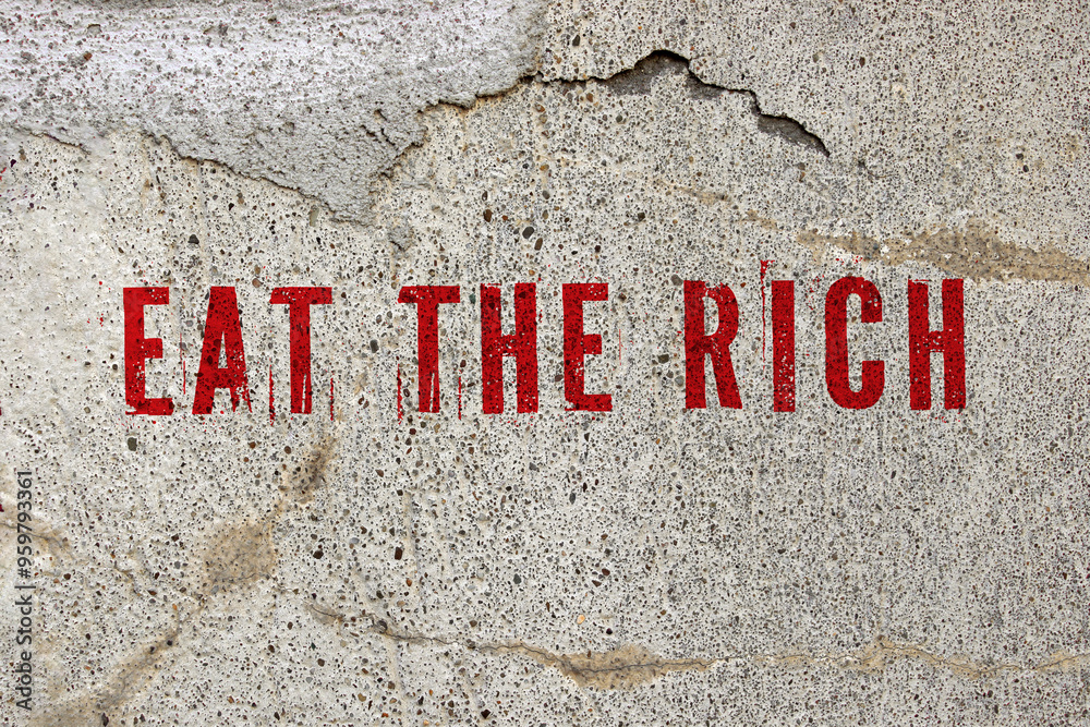 eat the rich graffiti an wand