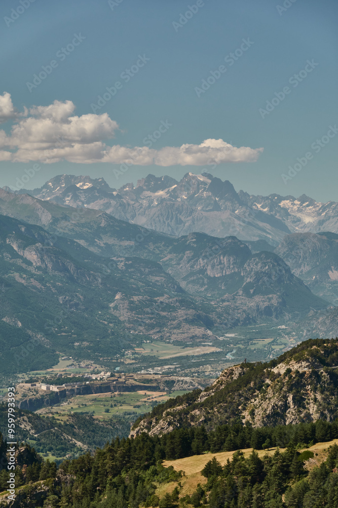 Driving through the high mountains of the Écrins National Park in the French Alps. Driving through the high mountains of the Écrins National Park in the French Alps.