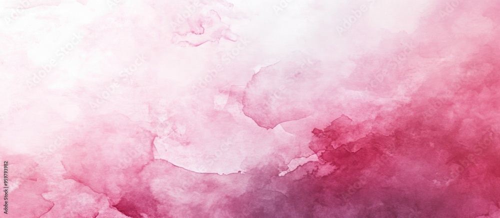 Fototapeta premium Tranquil Pink Watercolor: An Artistic Exploration of Soft Hues and Abstract Design