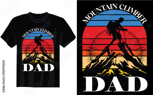 mountain  dad t-shirt design 