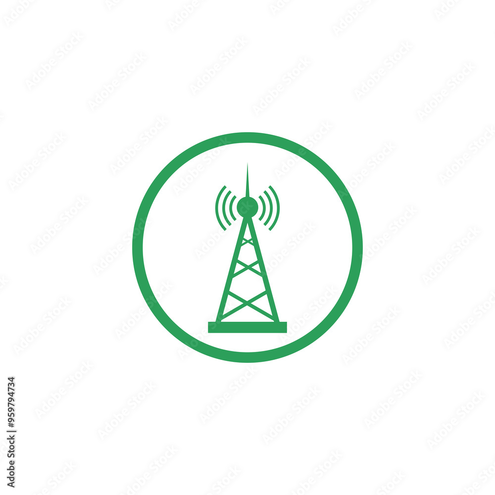 Antenna icon isolated on transparent background Antenna icon isolated on transparent background