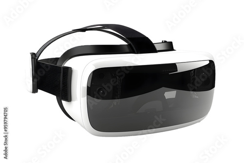 Virtual Reality or VR 3d render realistic model VR Glasses for 360 environment games, isolated on white or transparent background, PNG