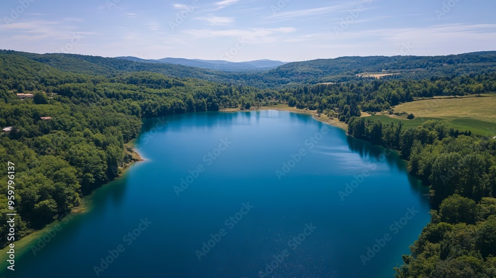 Lac de Saint-Croix, France, known for its stunning blue waters and scenic surroundings Lac de Saint-Croix, France, known for its stunning blue waters and scenic surroundings