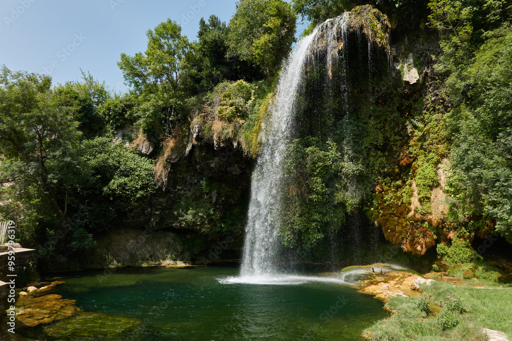 Obraz premium Cascade of Salles-la-Source in France