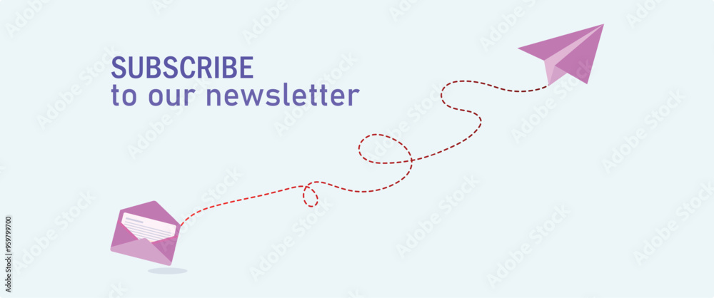 Mail envelop with the paper plane, a paper airplane with envelope, sending letter and email message concept vector illustration Mail envelop with the paper plane, a paper airplane with envelope, sending letter and email message concept vector illustration