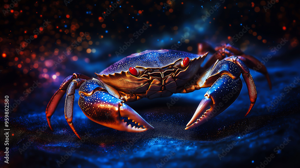 Cancer's zodiac symbol is the crab, The constellation of crab zodiac sign, crab zodiac sign astrological background. The crab horoscope sign Cancer's zodiac symbol is the crab, The constellation of crab zodiac sign, crab zodiac sign astrological background. The crab horoscope sign