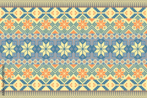 seamless knitted pattern